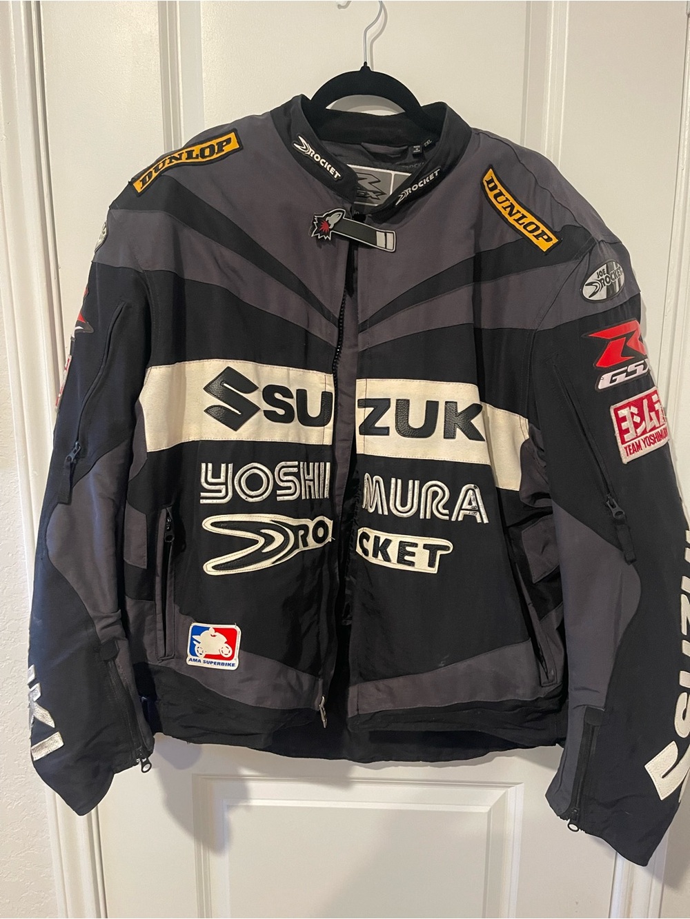Joe Rocket Black and Gray Suzuki Yoshimura Racing Textile Jacket